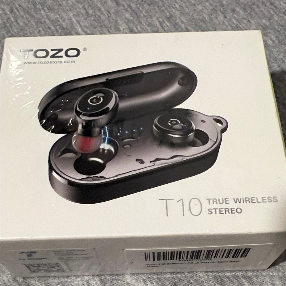 TOZO T10 Wireless Stereo Earbuds - Black